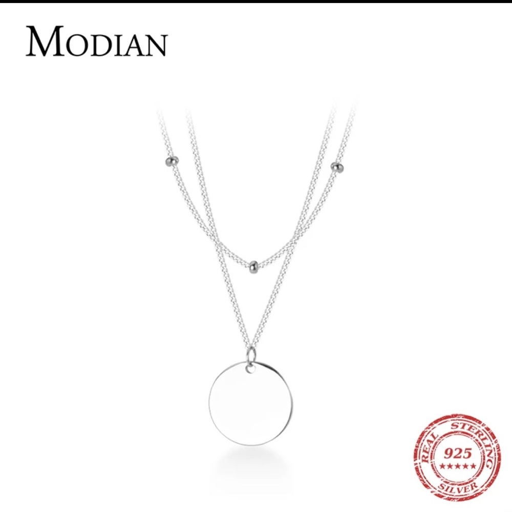 Sterling double necklace